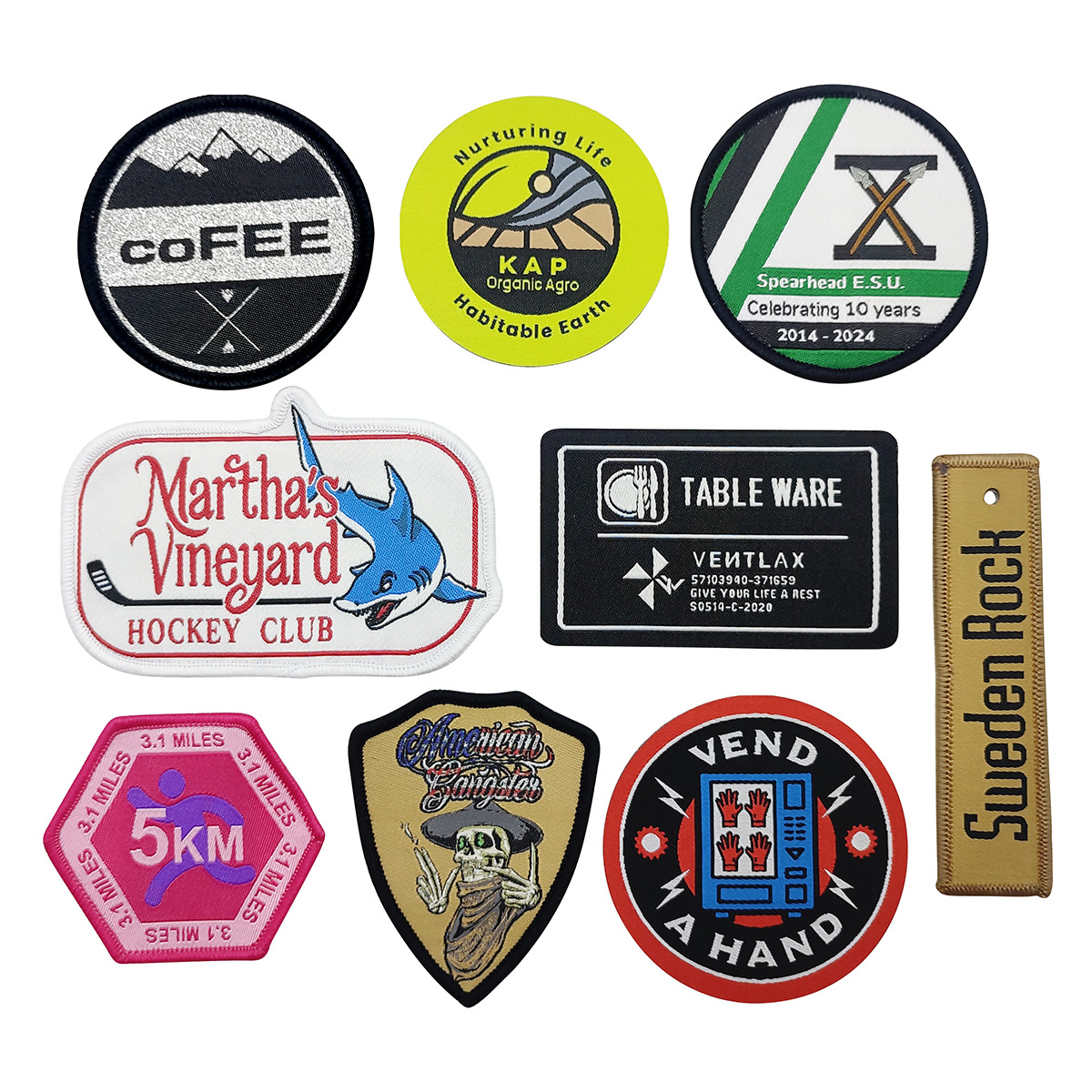 Custom Damask Woven Garment Labels--YL-WL0004