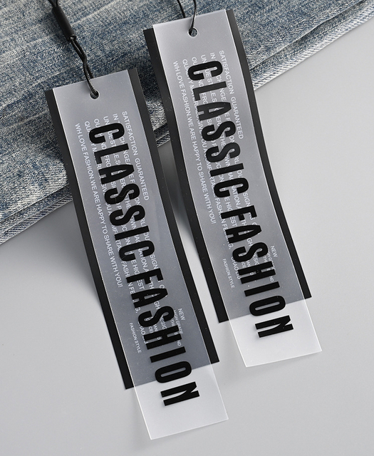 Small MOQ China Factory Wholesale Custom Paper Garment hang Tag Labels