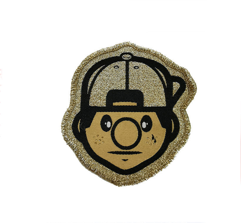 Wholesale customized broderie garment woven badge--YL-WL0027