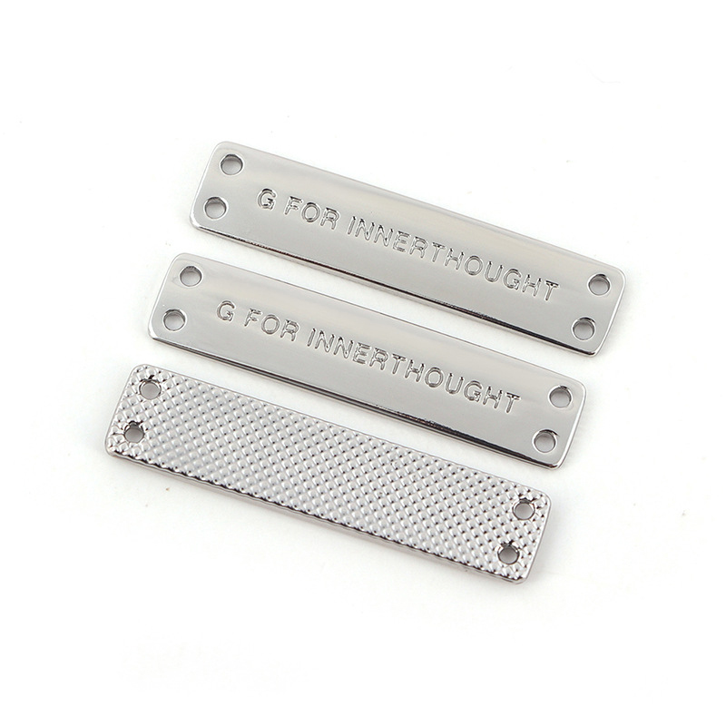 Customized Metal Letters Badge For Clothing Leather Bag Handbag--YL-ACC0004