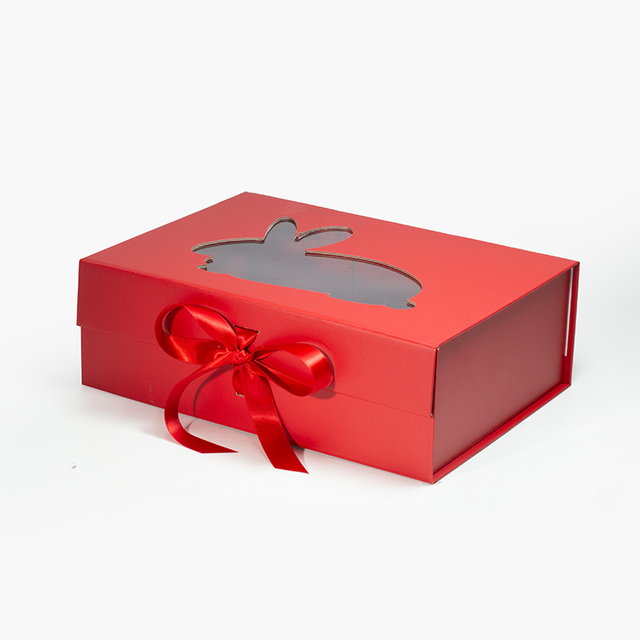 Custom Printing Available Red Bulk Luxury Retail Gift box-YL-Box0016