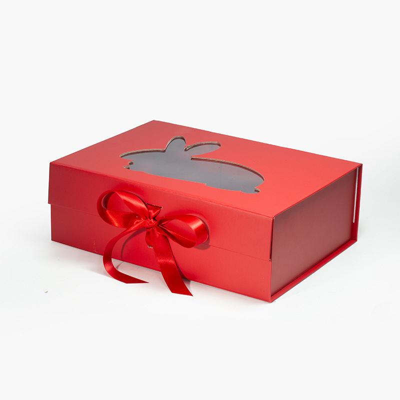 Custom Printing Available Red Bulk Luxury Retail Gift box-YL-Box0016