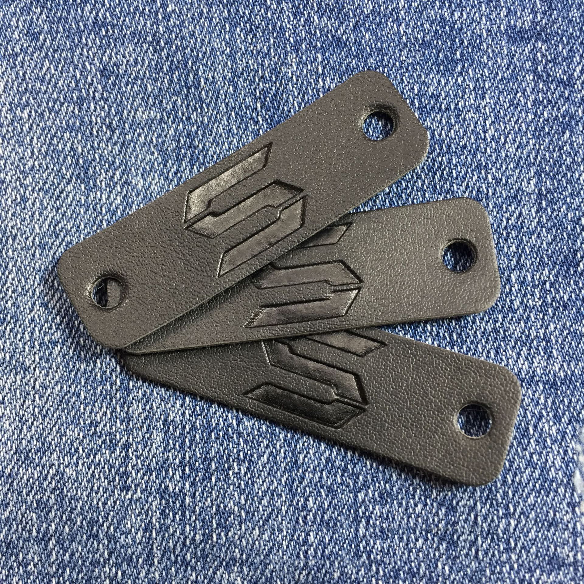 Clothing LOGO Embossed PU leather Patch--LPAT0010