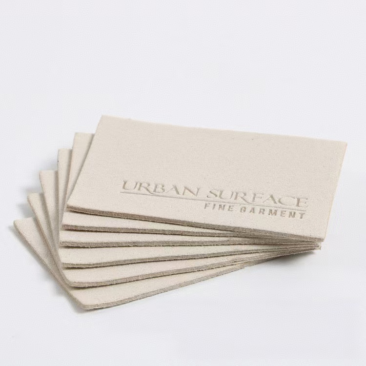 Factory Price Custom Clothing Embossed Leather Patch--LPAT0008