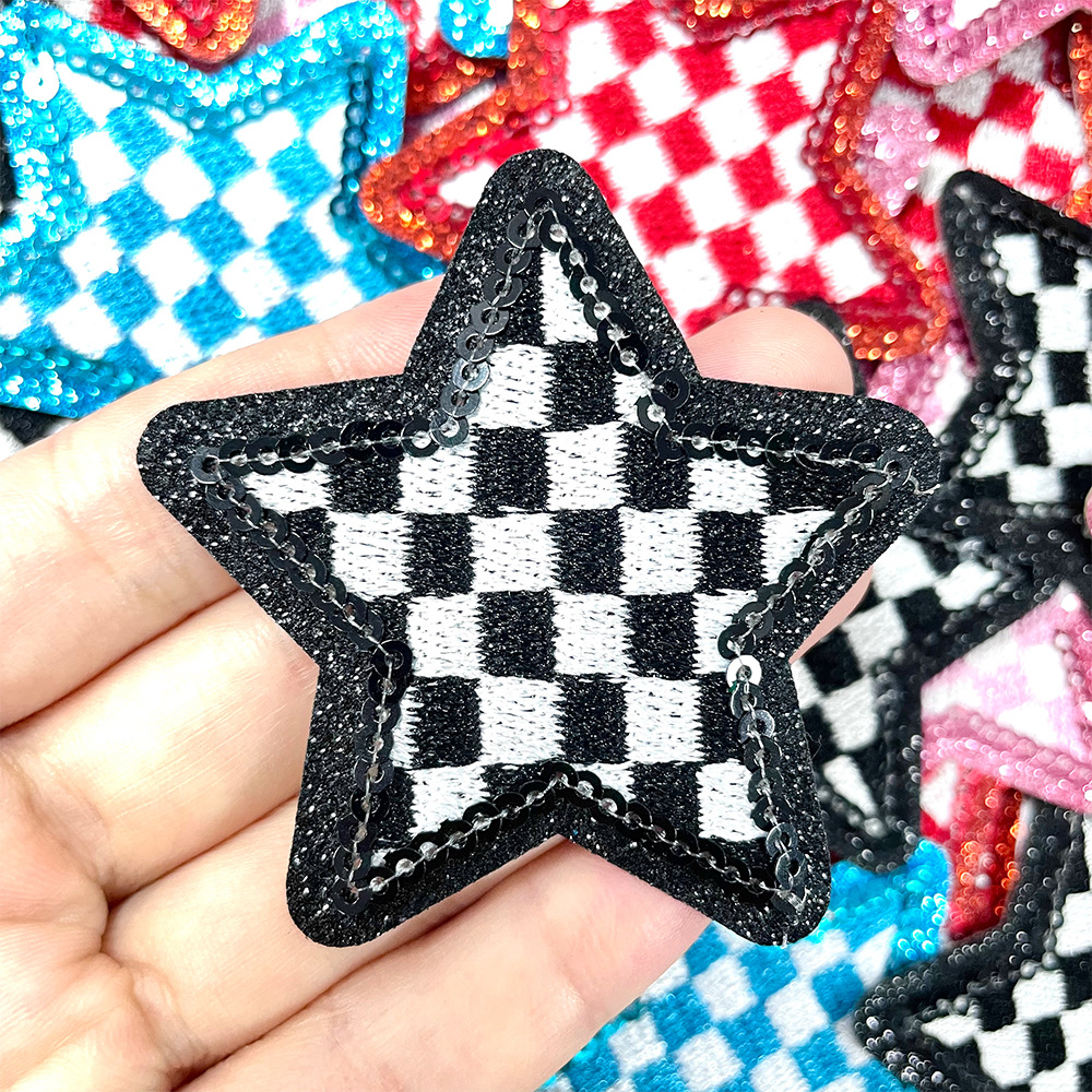 Wholesale Star Shape Embroidered Patches--YL-EPAT0023