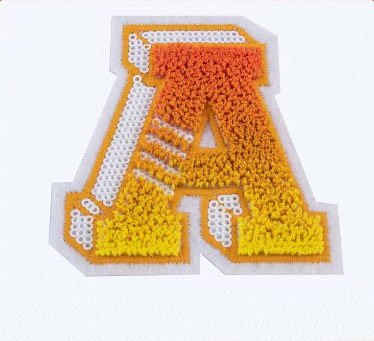 Free Sample Custo Sewing Embroidery Letter Patches --YL-EPAT0011