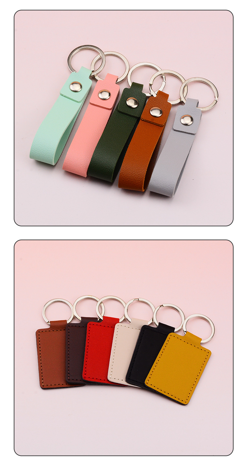 Leather Business Contracted Keyring Metal Small Pendant Accessories --LPAT0023