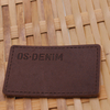 High Quality Custom Soft Genuine Leather Logo Embossed Tag Patches--LPAT0027