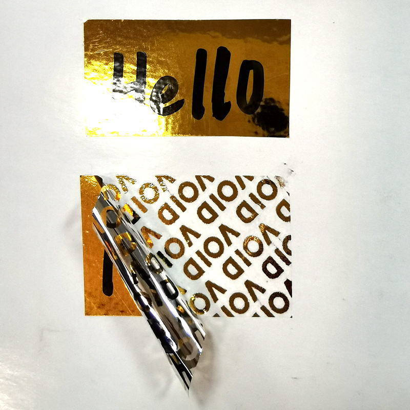 Strong Adhesive Tamper Proof Sticker -YL-PL0008