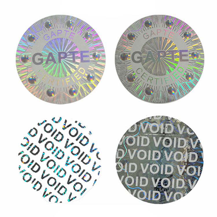 Golden Color Security Label Hologram Sticker -YL-PL0007