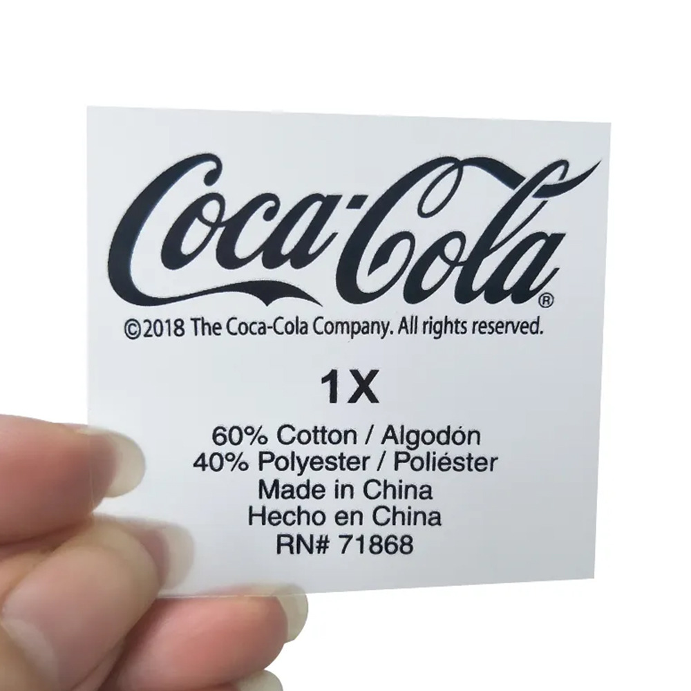 Neck Label Logo Heat Transfer Label Printing for T-Shirts - YL-HL0002