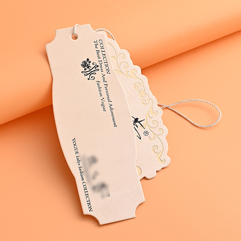 Custom Private Hair Extension Packaging Paper Gift Hang Tags