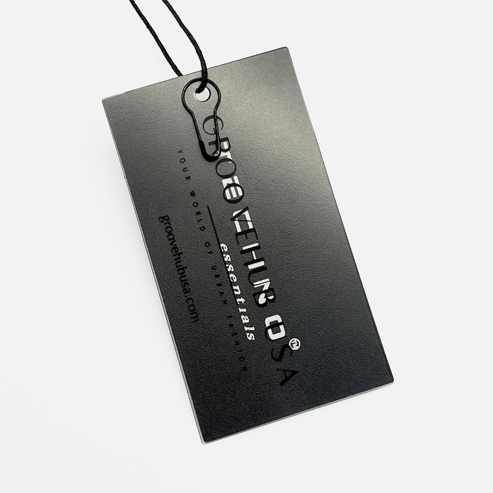 Custom Logo Printing Hangtags High-end Brand Clothing and Collar Special Paper Label Embossed Clothing Hang Tag for Clothes