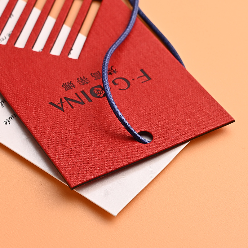 Garment Swing Tags Factory Professional Manufacture Luxury Brand Logo Custom Fashion Hang Tag for Clothing